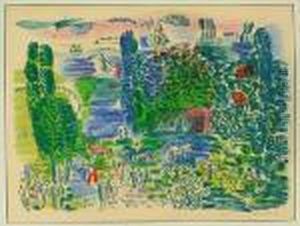 Course A Deauville<</b> by Raoul Dufy