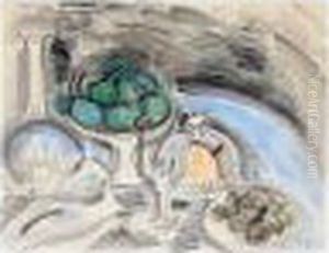 Compotier De Fruits , Signed,
Watercolour And Pencil On Paper, 49 By 63 Cm., 19 1/4 By 24 3/4 In by Raoul Dufy