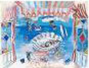 Rideau De Theatre Pour Le Ballet 'palm Beach' by Raoul Dufy