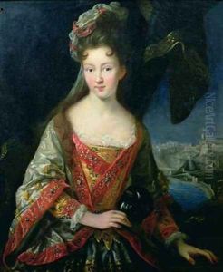 Portrait of Louise-Hippolyte 1687-1731 Princesse de Monaco by Jean Baptiste van Loo