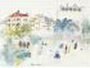 Carnaval Place Arago A Perpignan by Raoul Dufy