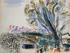 La Citerne A Golfe-juan by Raoul Dufy