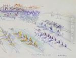 Regates Sur Charles River by Raoul Dufy
