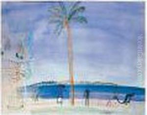Les Iles De Lerins Vues De Cannes by Raoul Dufy