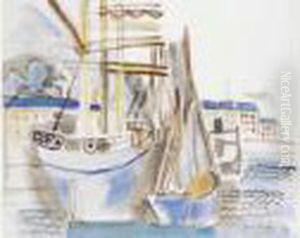 Bateaux Au Port by Raoul Dufy