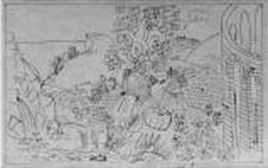 Sans Titre Dessin A
L'encre Sur Papier, Signe En Bas A Gauche. 31 X 47 Cm by Raoul Dufy