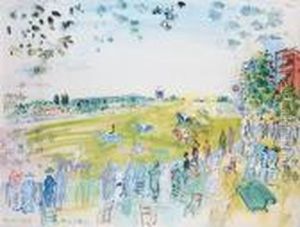 Les Courses A Ascot by Raoul Dufy