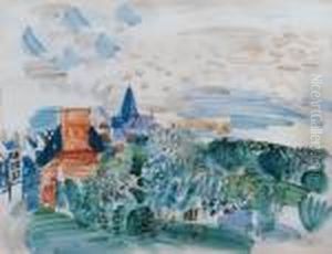 Village De Normandie by Raoul Dufy