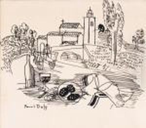 Scene De Village by Raoul Dufy