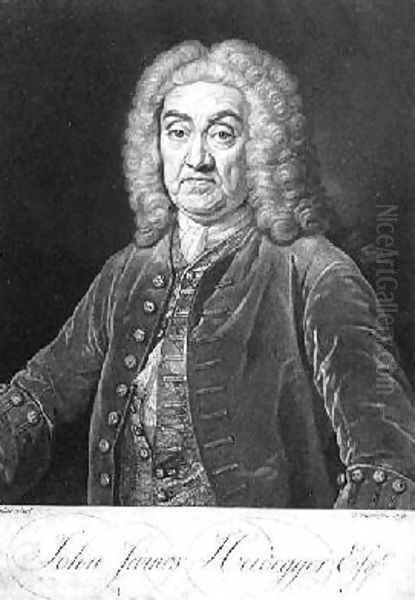 Portrait of John James Heidegger 1666-1749 - view 1