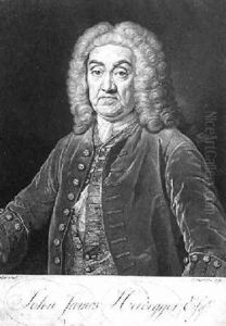 Portrait of John James Heidegger 1666-1749 by Jean Baptiste van Loo
