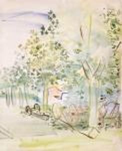 Les Charrettes Sous Les Arbres by Raoul Dufy