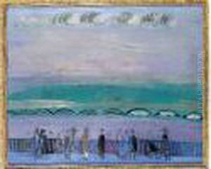 Sainte-adresse, Promenade En Bord De Mer by Raoul Dufy