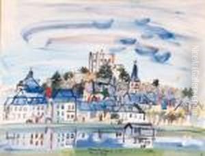 Signed, Titled And Dated 'raoul Dufy Montrichard 1937' (lowercenter) by Raoul Dufy