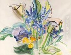 Bouquet D'iris Et D'arums by Raoul Dufy