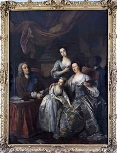 Richard Boyle 3rd Earl of Burlington and 4th Earl of Cork with his wife 0orothy Savile and their daughters by Jean Baptiste van Loo