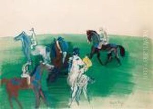 Chevaux Et Jockeys by Raoul Dufy