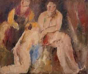 Nu Assis by Charles Georges Dufresne