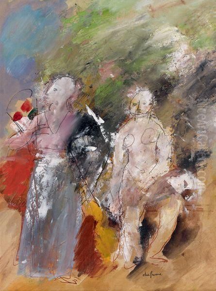Deux Femmes Au Bouquet - view 1