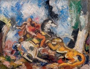 La Chasse by Charles Georges Dufresne