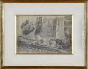 Loge De Theatre by Charles Georges Dufresne