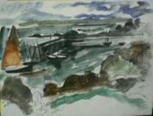 Petit Port Normand by Charles Georges Dufresne