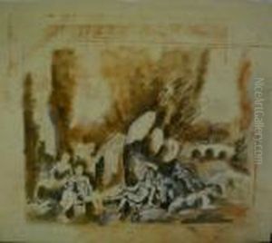 Le Jugement De Pris, Circa 1927 by Charles Georges Dufresne