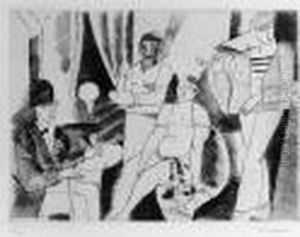En Escale. Vers 1922. by Charles Georges Dufresne