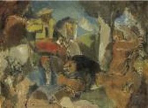 Men At Lion Hunt