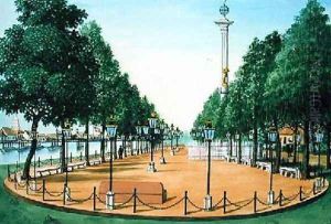 The New Magellans Drive alongside the Puente de Barcas by Jose Honorato Lozano
