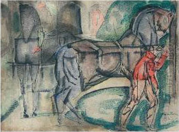 Jockey Et Chevaux - view 1