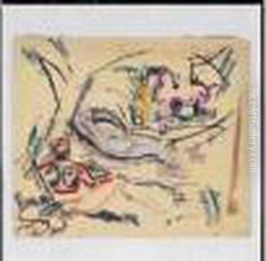 L'odalisque Endormie
 Aquarelle Et Encre Sur Papier