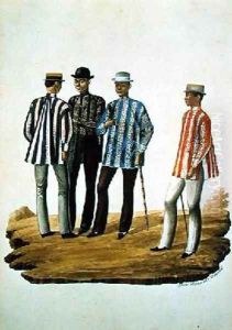 Mestizos Going to the Fiesta by Jose Honorato Lozano