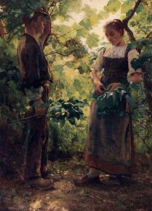 Au Printemps De La Vie by Desire Francois Laugee