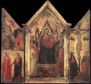 Madonna Enthroned with Angels and Saints by Jacopo del Casentino Landini