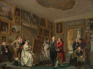 The Art Gallery of Jan Gildemeester 1794-95 by Adriaan de Lelie