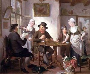 An Inn Interior by Adriaan de Lelie
