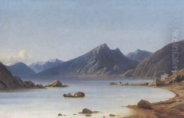 Fishing on a Fjord - view 1
