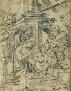 The Adoration of the Shepherds by Aertgen van Leyden