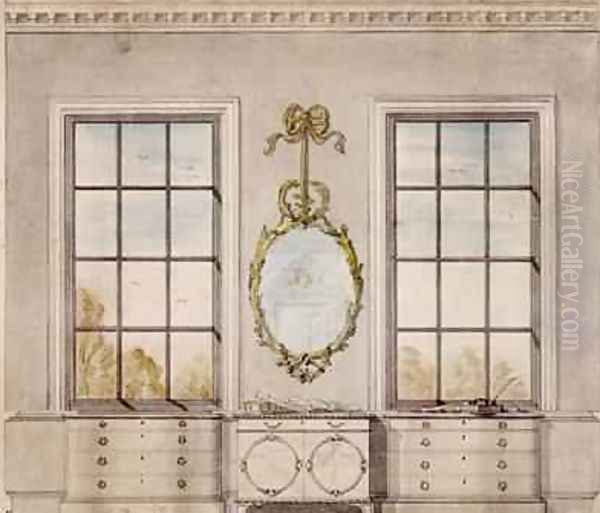 Design for a room by Linnell John 1723-99 - view 1