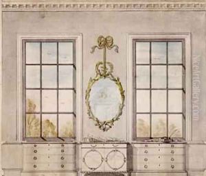 Design for a room by Linnell John 1723-99 by John Linnell
