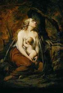 Mother and Child by John Linnell