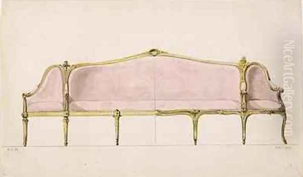 Design for a Settee - view 1