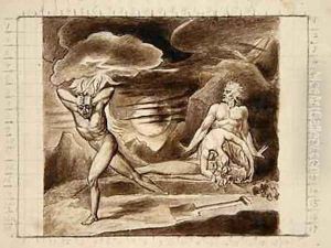 The body of Abel found by Adam and Eve by John Linnell
