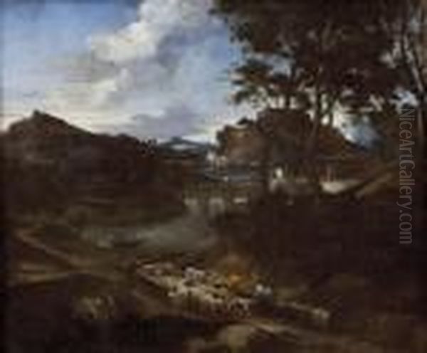 Campagna Romana Con Figure - view 1