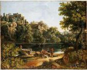 Paisaje Del Lazio Con Figuras