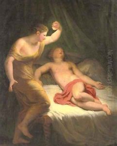 Amor and Psyche by Andreas or Andries Lens