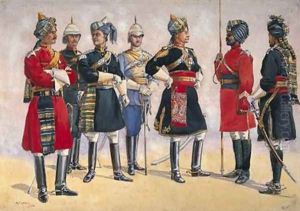 British Officers Indian Army by Alfred Crowdy Lovett