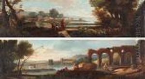 L
Paisaje Con Pastores Y Paisaje Con Un Acueducto by Gaspard Dughet