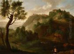 Landschaft Bei Tivoli by Gaspard Dughet